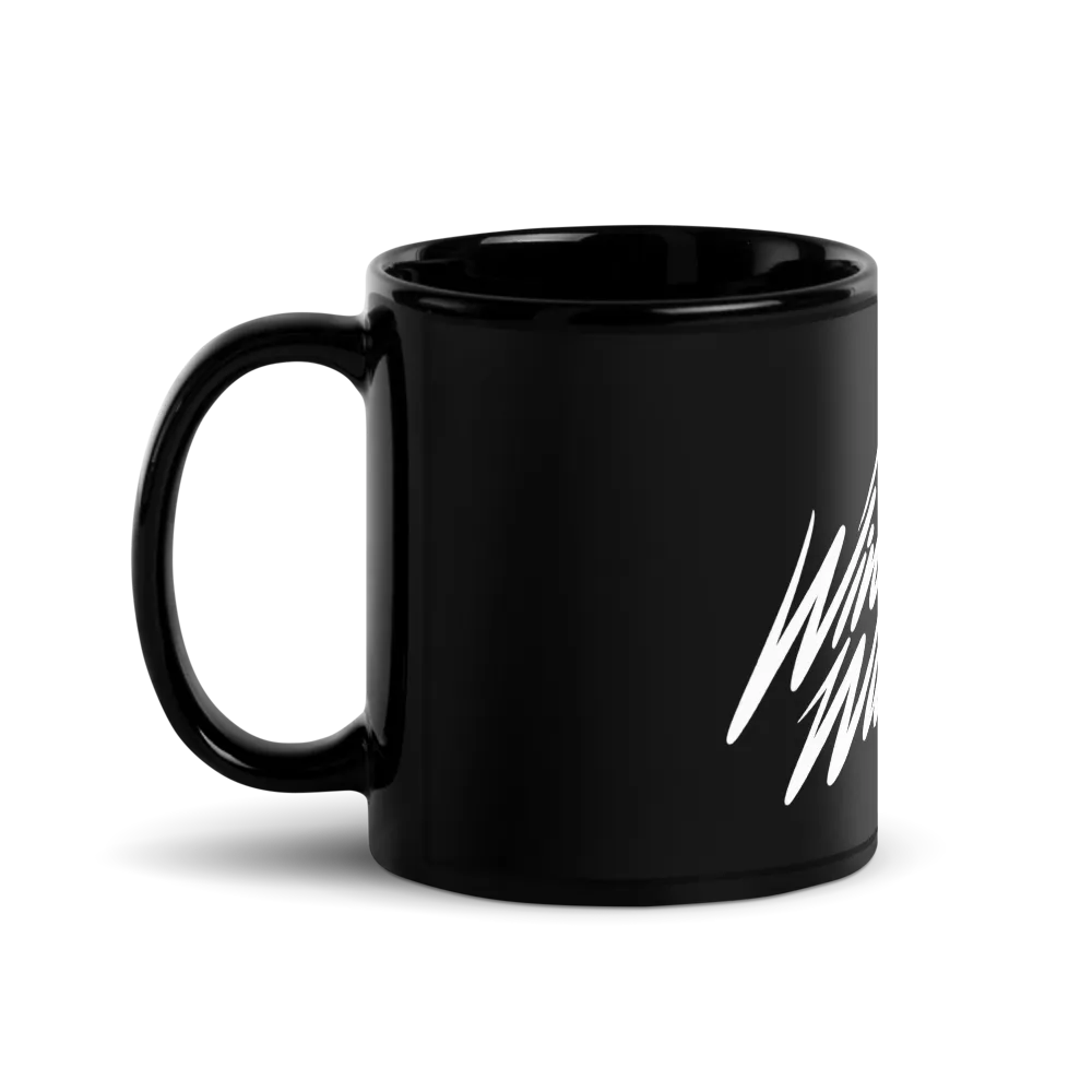 WWA Splash label Black Glossy Mug thumbnail 2
