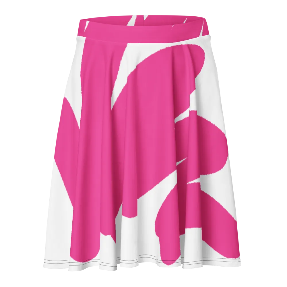 WWA Pink Marker All-Over Print Skater Skirt thumbnail 2