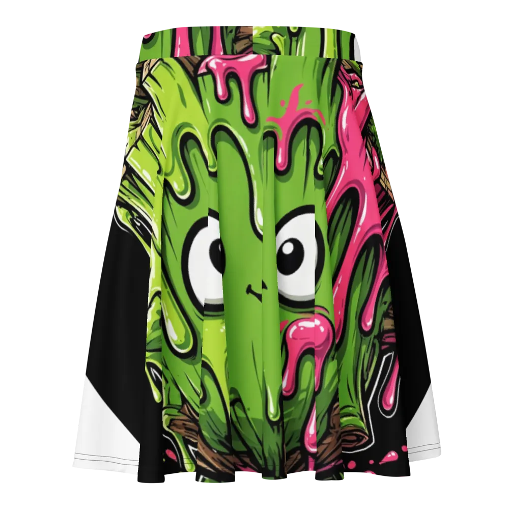 Stumpybudz Drippy Slime Skater Skirt thumbnail 2