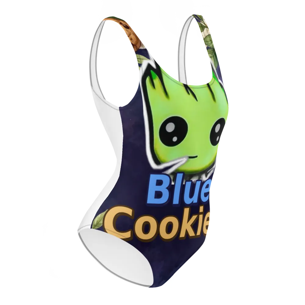 Stumpybudz Blue Cookies One-Piece Swimsuit thumbnail 4