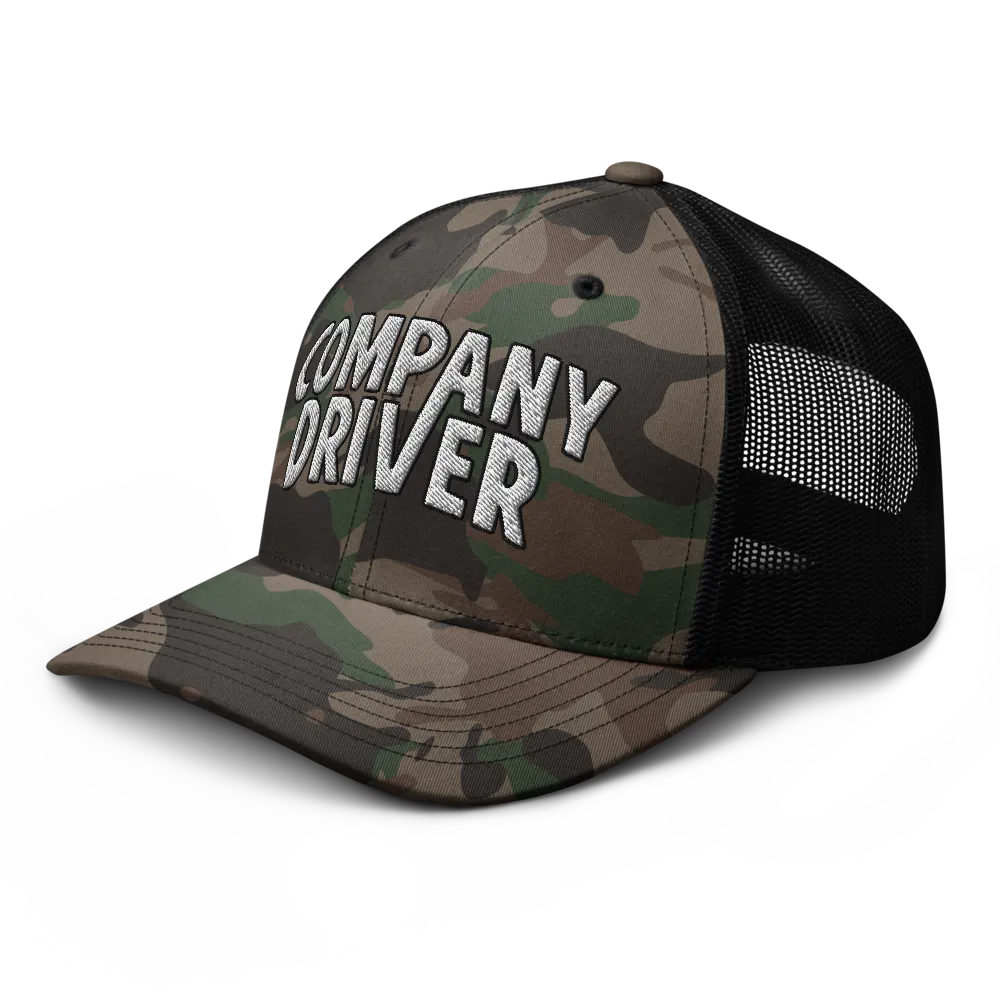 Company Driver Camo Trucker Hat thumbnail 3