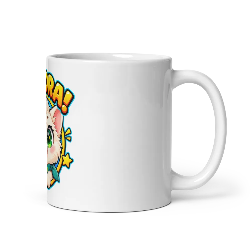 Mivova the Cute Cat – Fun Cartoon Coffee Mug! thumbnail 2