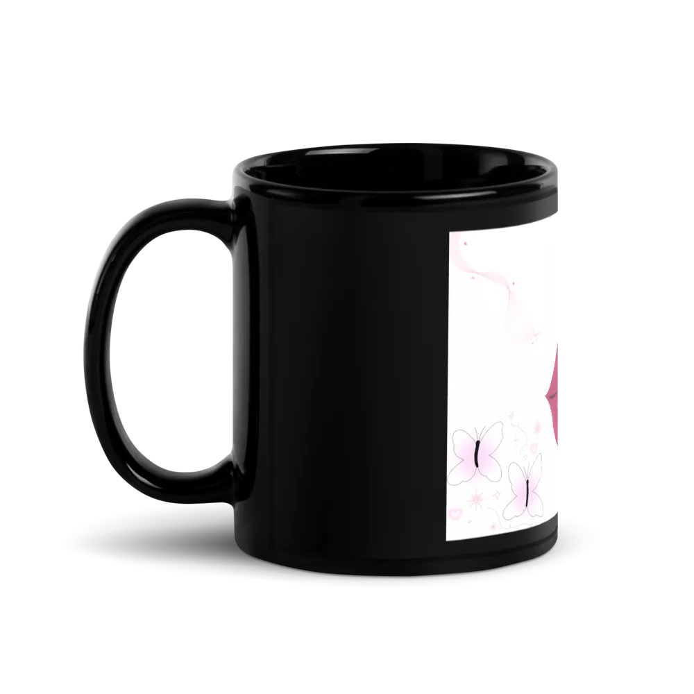 Black Glossy mug 🫦🩷🖤 thumbnail 2