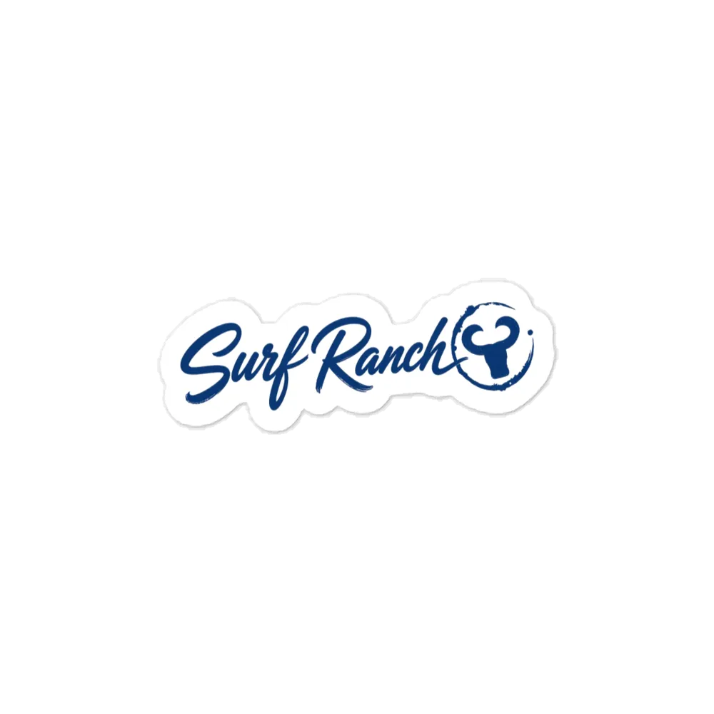 Surf Ranch Script Sticker