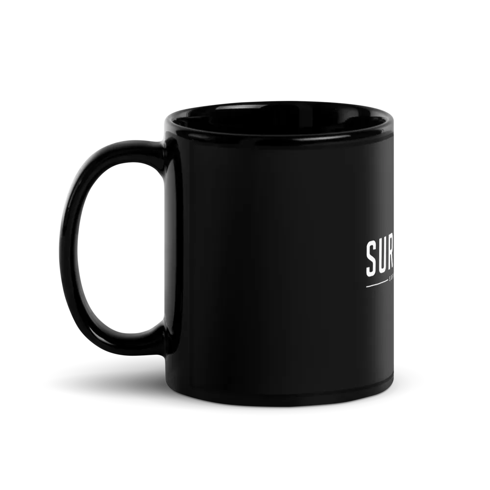Surf Ranch Glossy Black Coffee Mug thumbnail 2