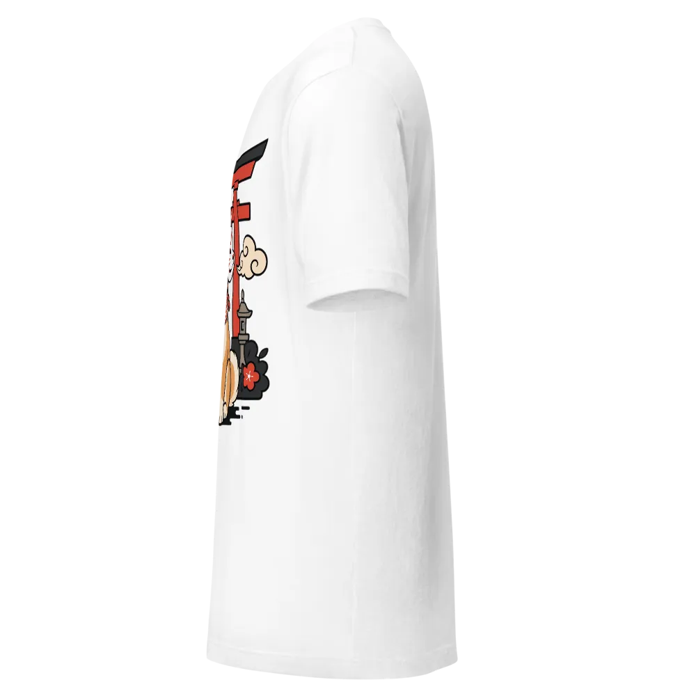 Japanese Shiba Inu Torii Gate Kawaii T-Shirt thumbnail 3