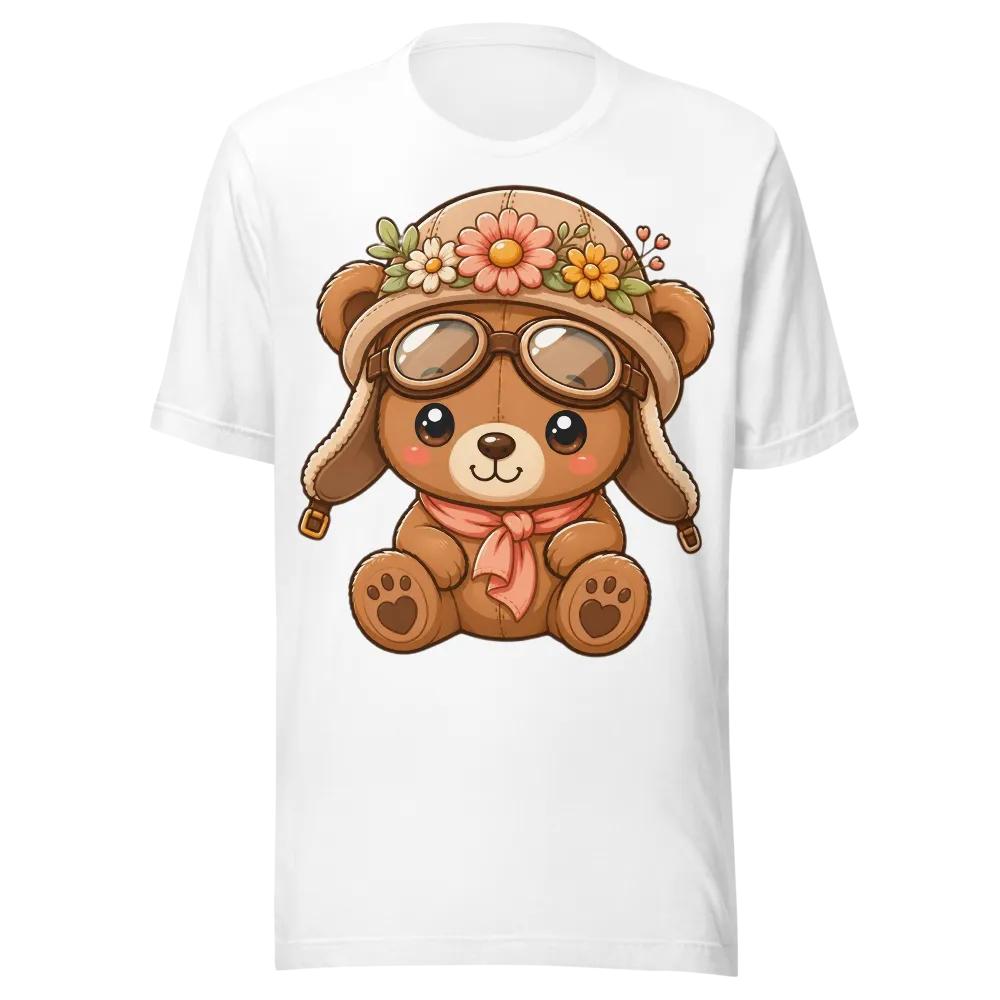 Cute Aviator Teddy Bear T-Shirt