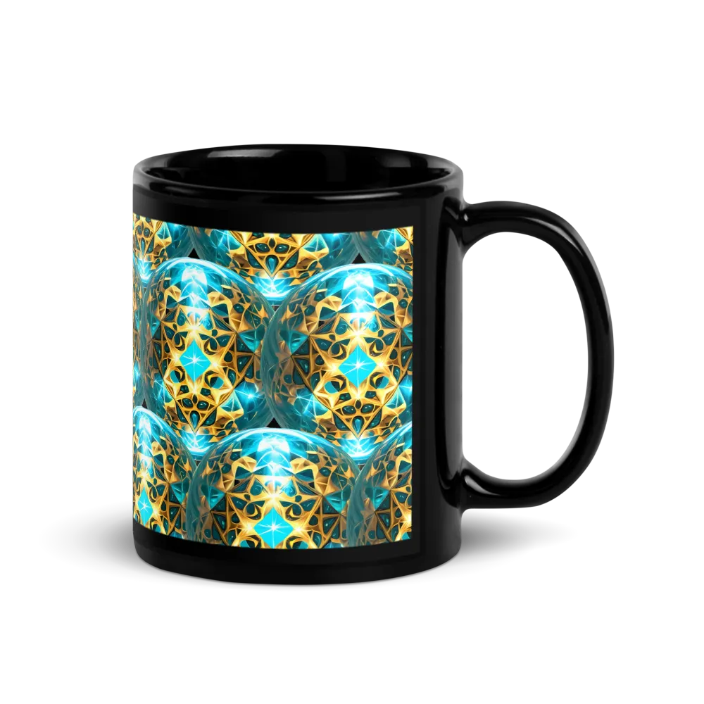 Black Mug - Orb Design thumbnail 3