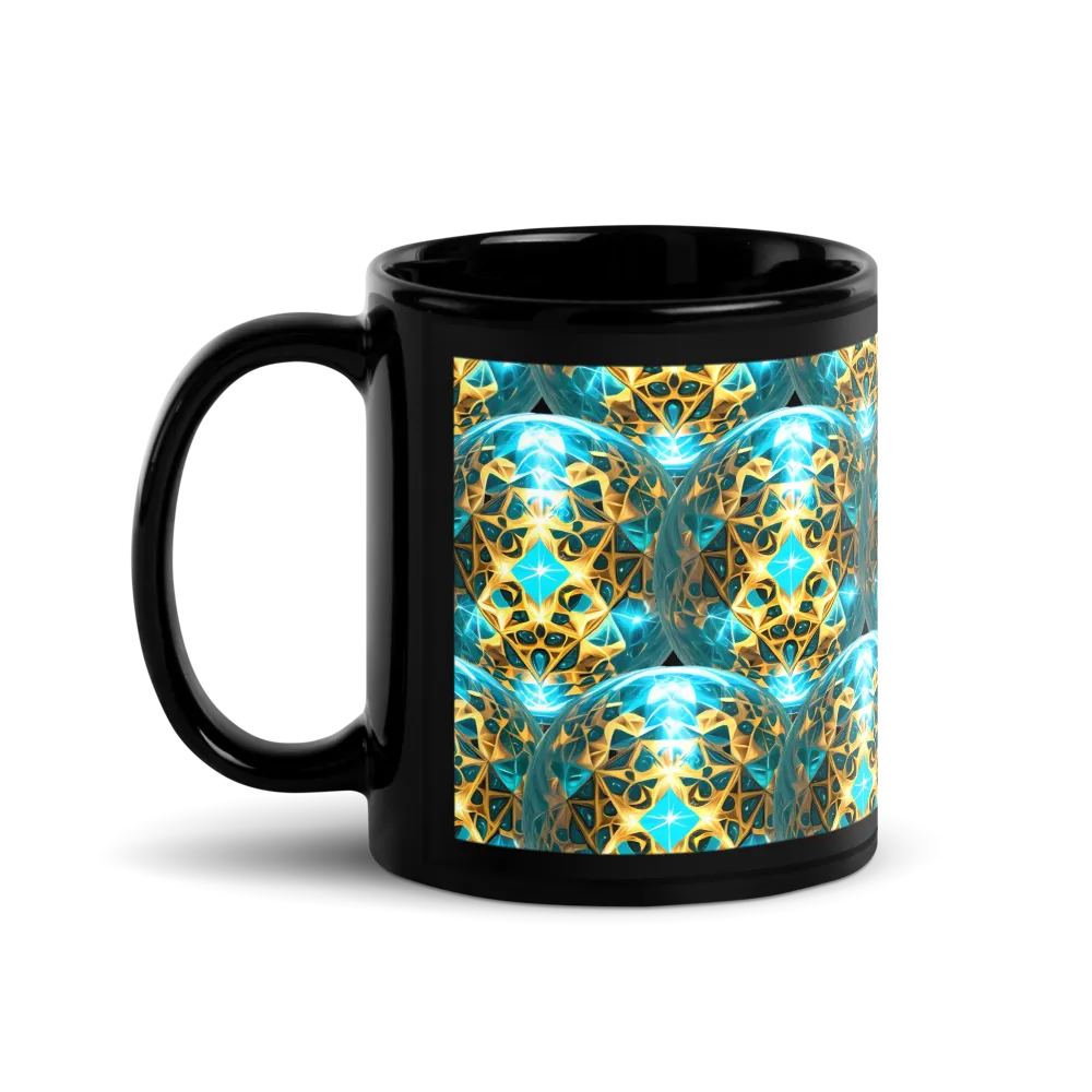 Black Mug - Orb Design thumbnail 2
