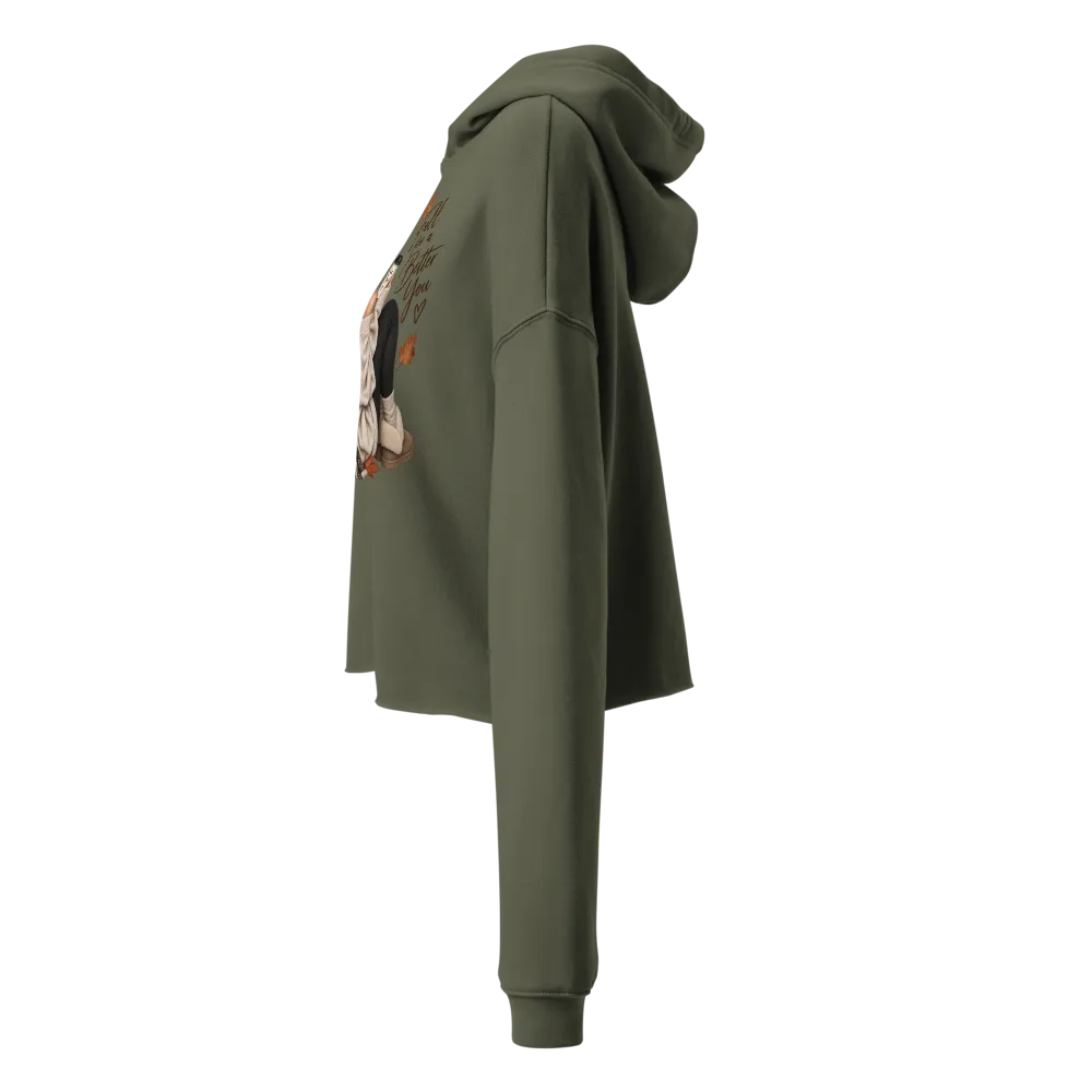 Fall for a Better You | Women's Cropped Autumn Hoo thumbnail 3