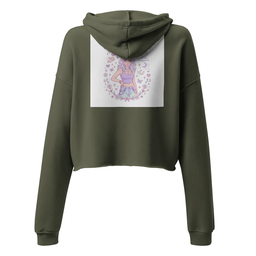 Mystic Girl Cropped Hoodie