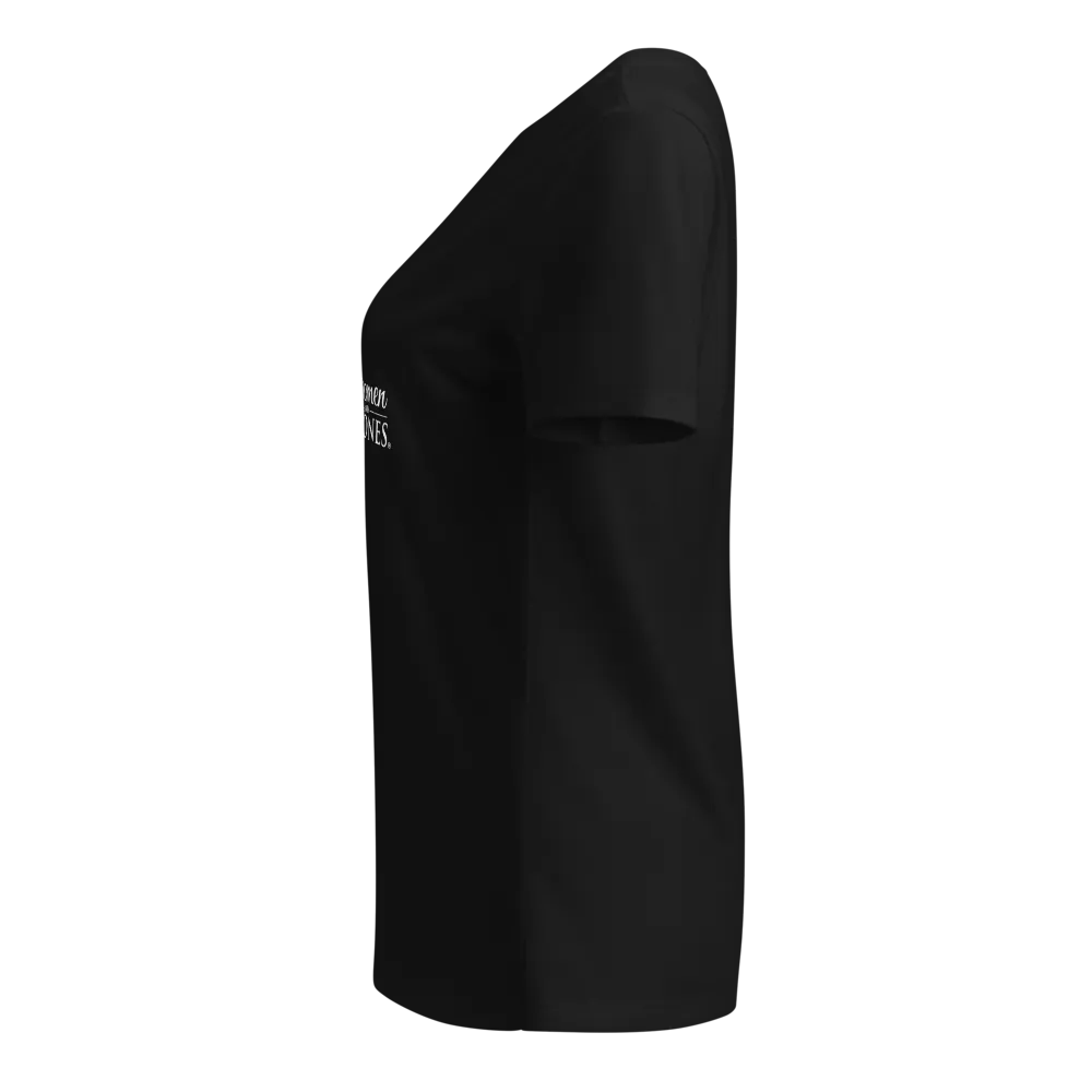 Women's Relaxed V-Neck Logo T-shirt thumbnail 3
