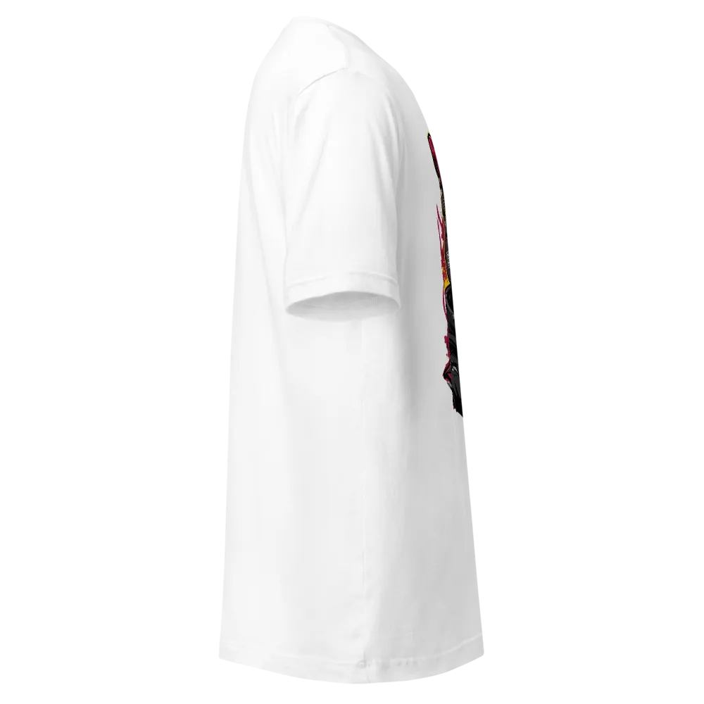 Streetwear Skull Graphic White T-Shirt thumbnail 4