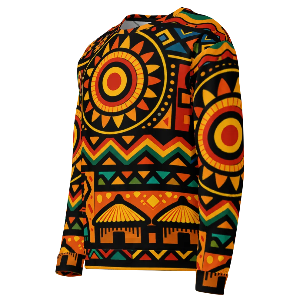 Crown. Handmade Cut and Sew African Sweatshirt. thumbnail 3