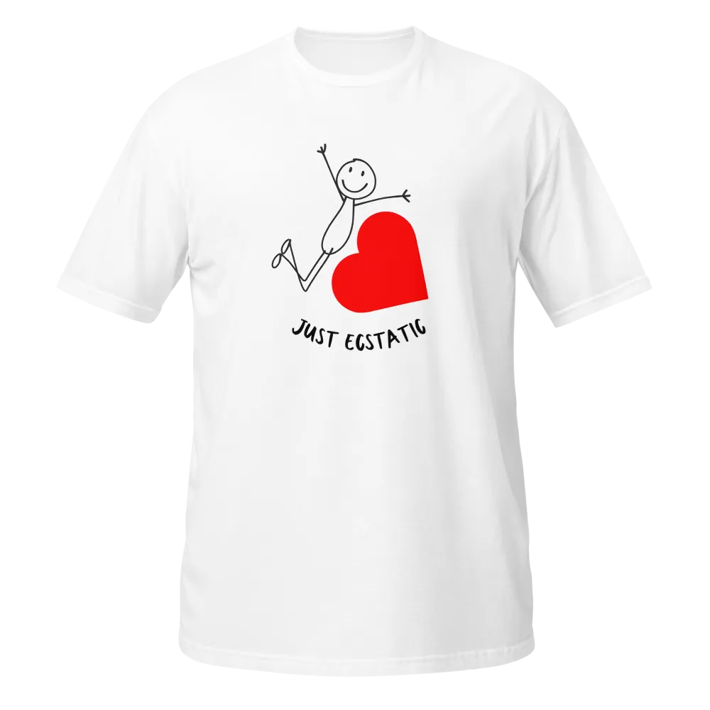 Just Ecstatic | Funny Minimalist Stickman T-Shirt