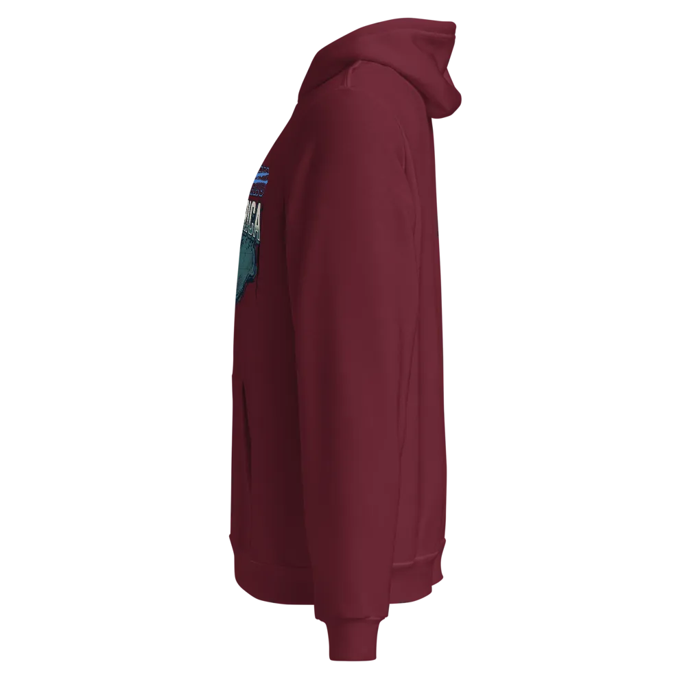 Lake America Hoodie (Maroon) thumbnail 3