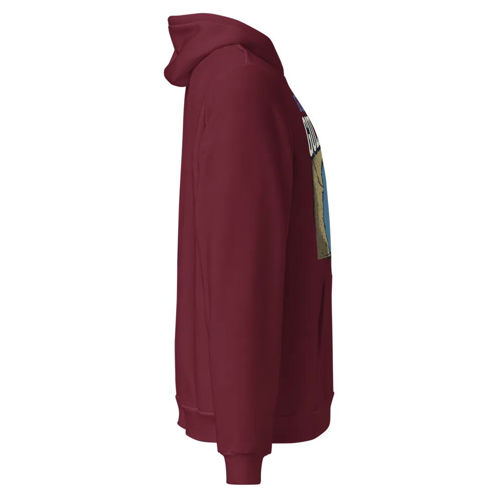 Gulf of Mexico Hoodie (Red, Maroon) thumbnail 4