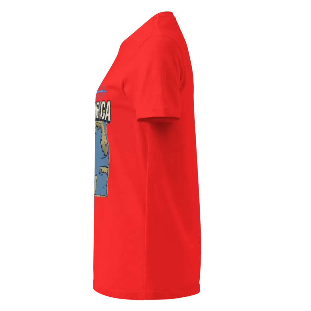 Gulf of America Women's Tee (Red, Maroon) thumbnail 3