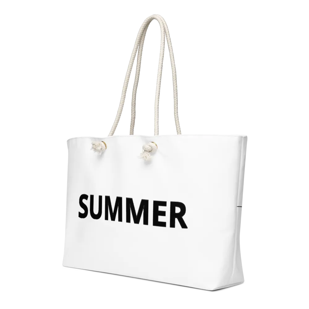 Minimalist Summer Vibes Weekend Tote Bag thumbnail 3