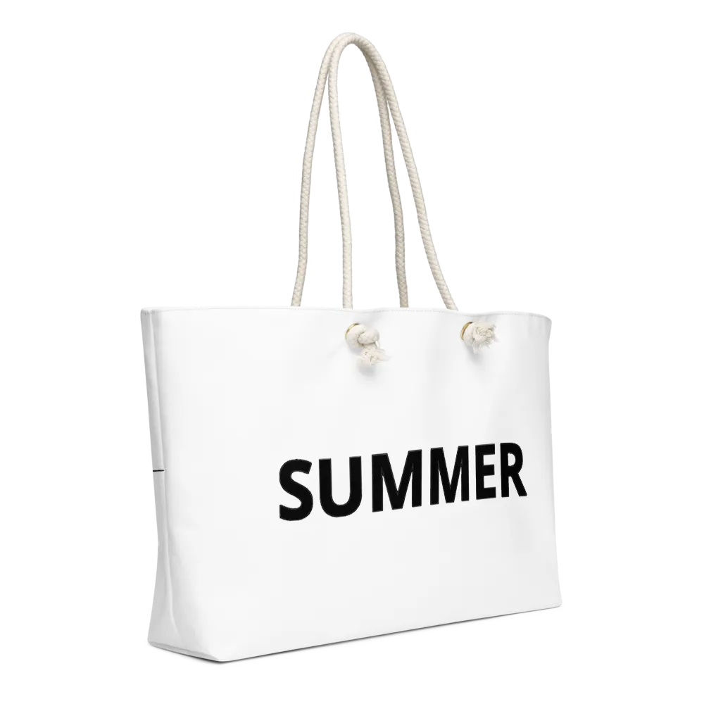 Minimalist Summer Vibes Weekend Tote Bag thumbnail 4