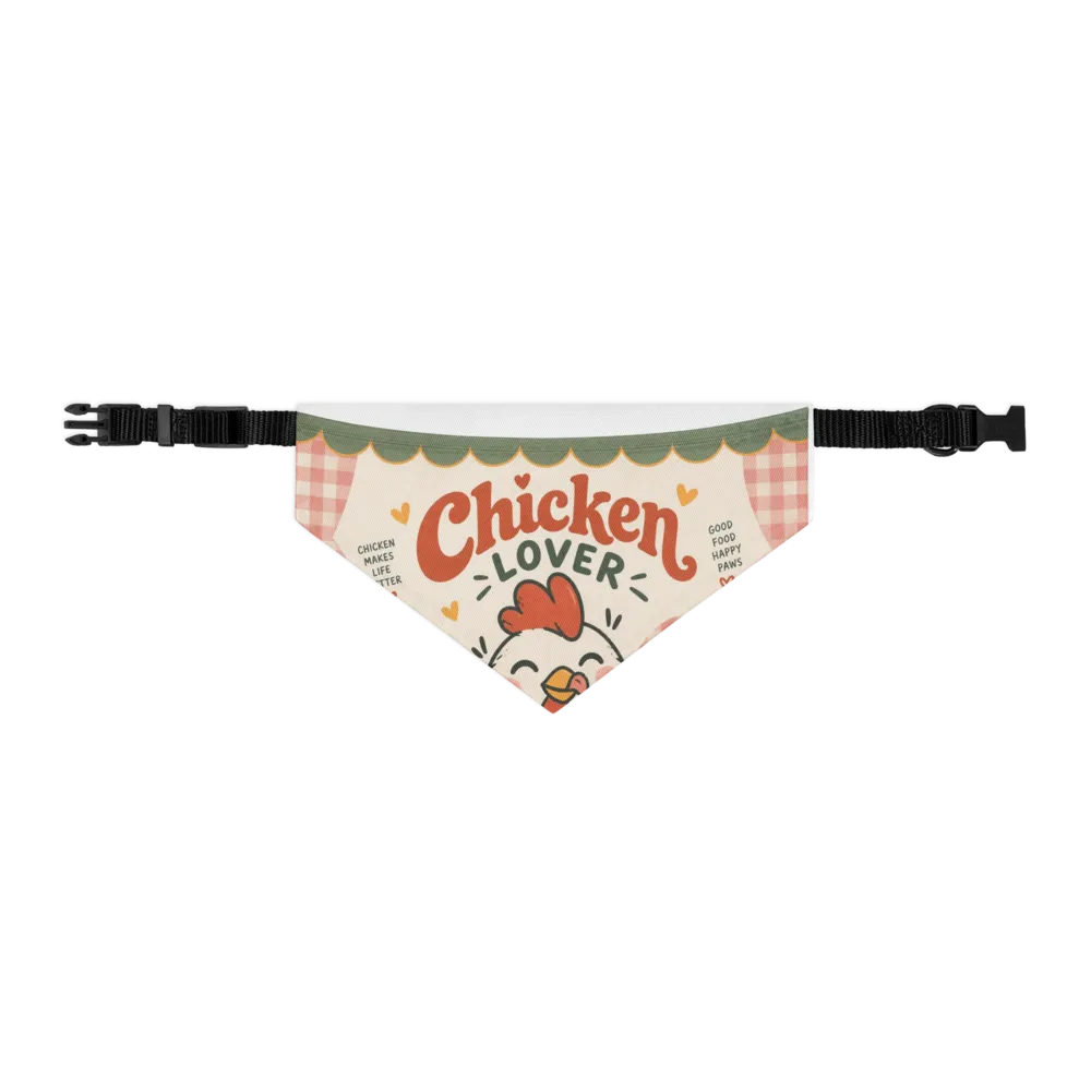 Chicken Lover Pet Bandana | Cute Funny Dog Bandana thumbnail 2