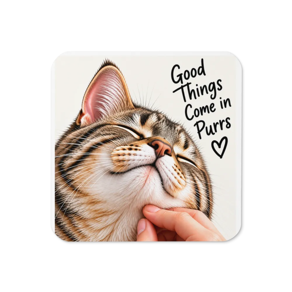 Pet Lover Coaster - Good Things comes in Purrs