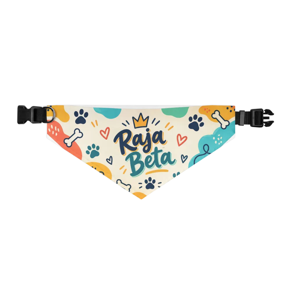 Raja Beta Pet Bandana | Cute Colorful Dog Bandana  thumbnail 4