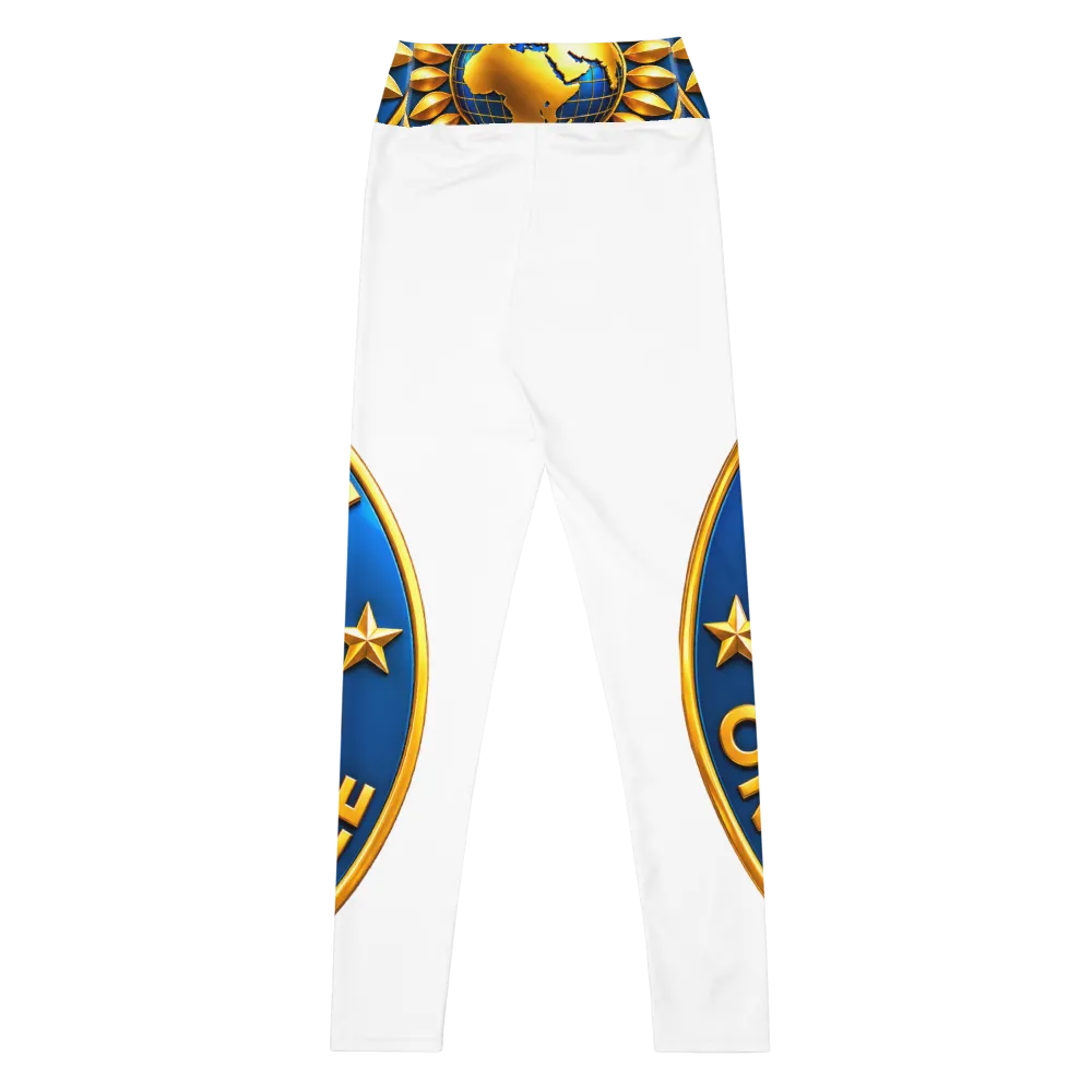 # ORU Social All-Over Print Yoga Leggings thumbnail 3