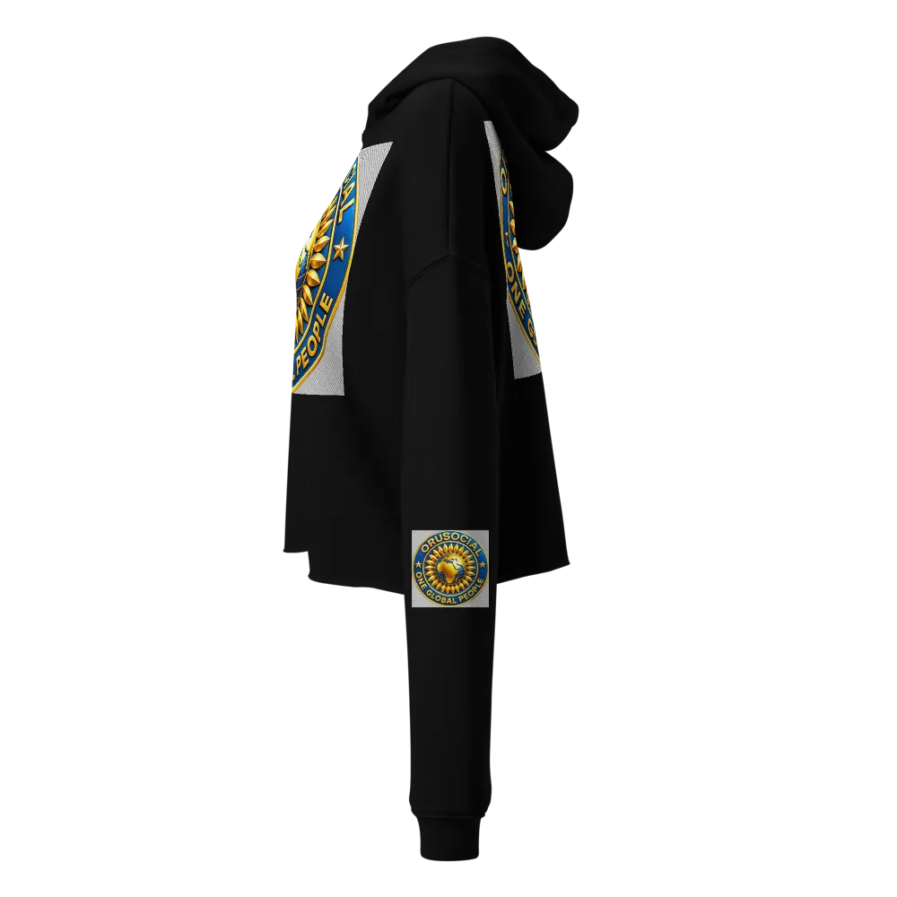 ORU SOCIAL Women's Cropped Hoodie – Bella + Canvas thumbnail 3