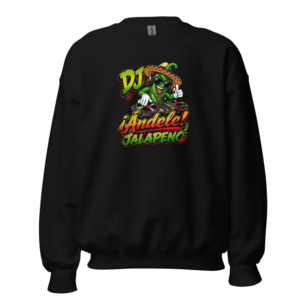 ¡Ándele! with DJ Jalapeno Black Sweatshirt