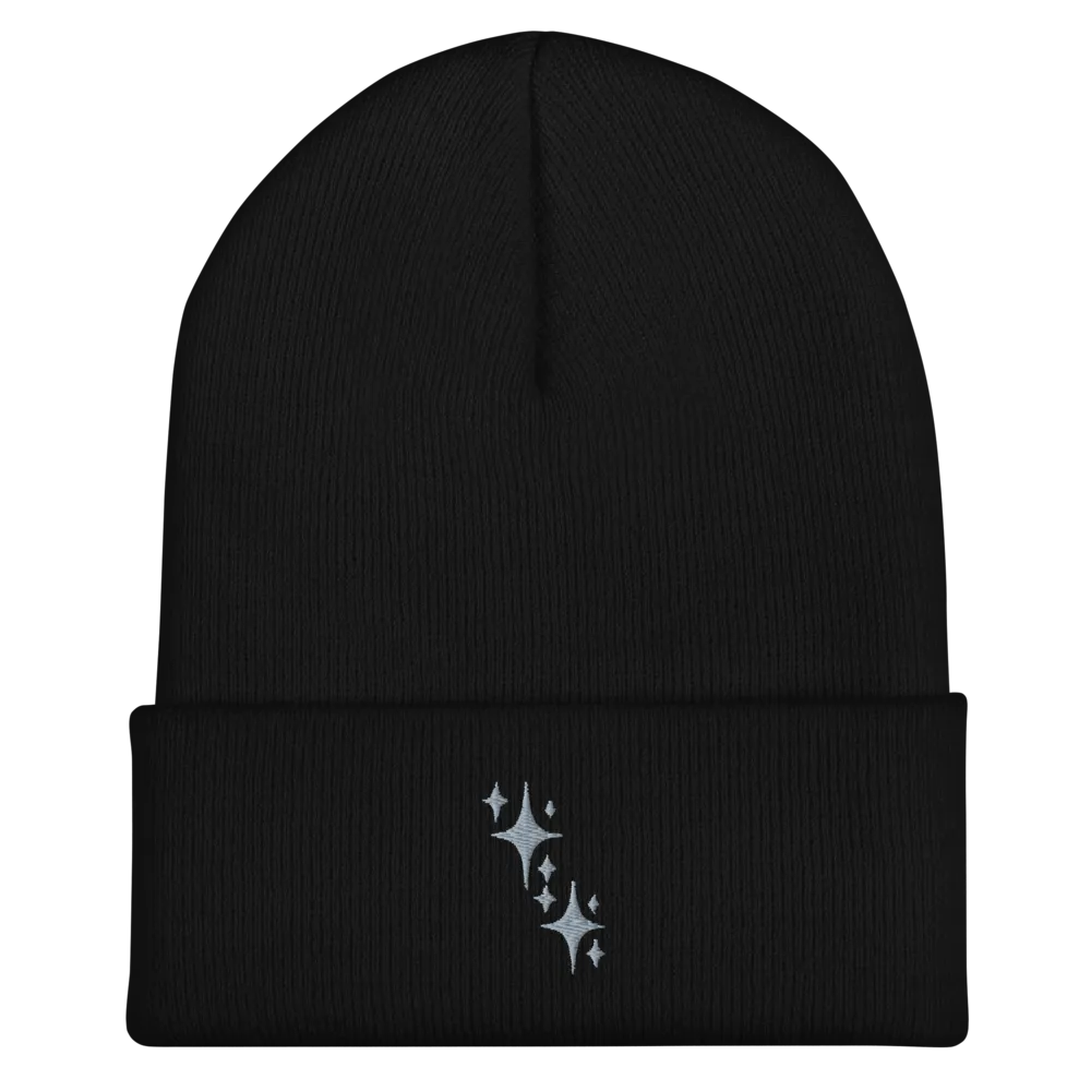 Sparkling Star Cuffed Beanie