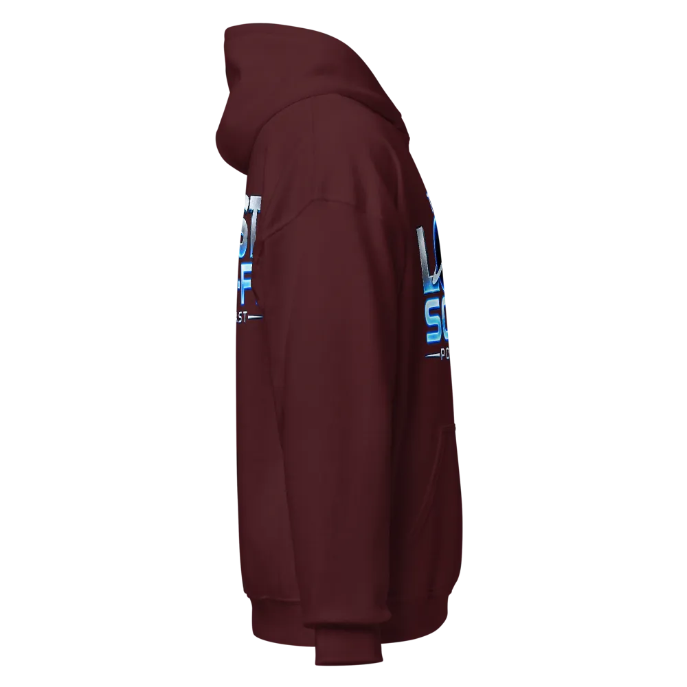 The Lost Sci-Fi Podcast Burgundy Logo Hoodie thumbnail 4