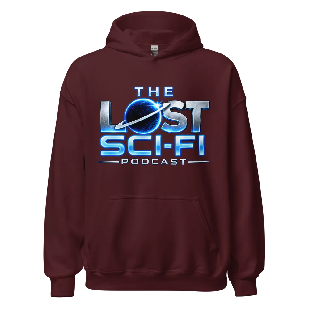 The Lost Sci-Fi Podcast Burgundy Logo Hoodie