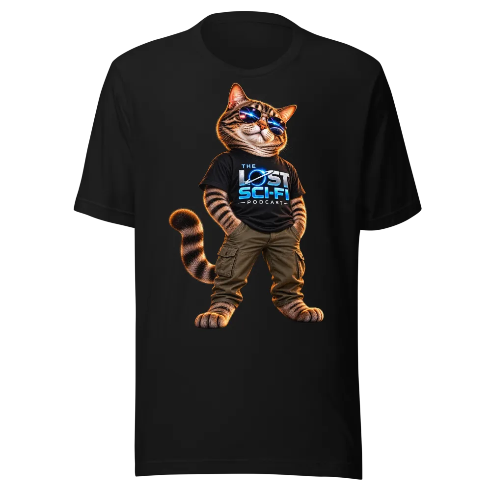 Lost Sci-Fi Cat Logo T-Shirt