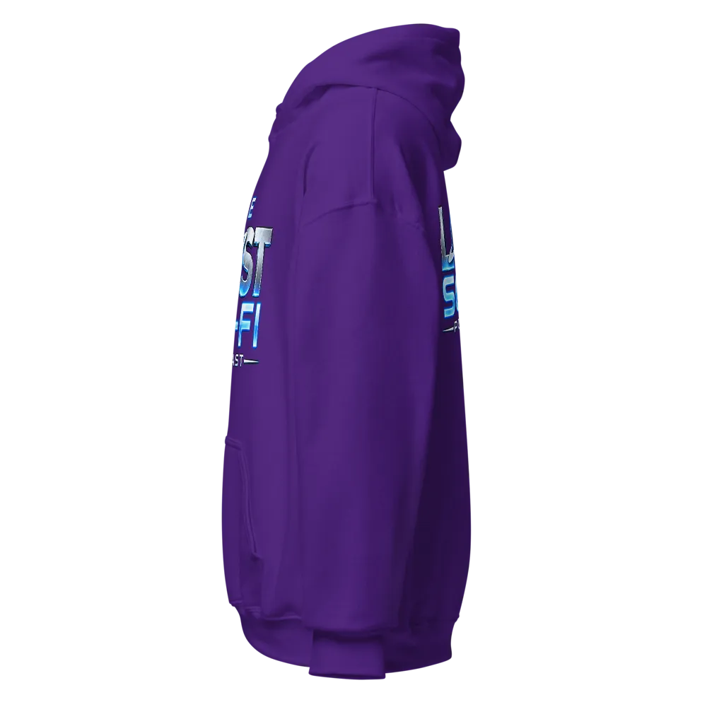 The Lost Sci-Fi Podcast Purple Logo Hoodie thumbnail 3