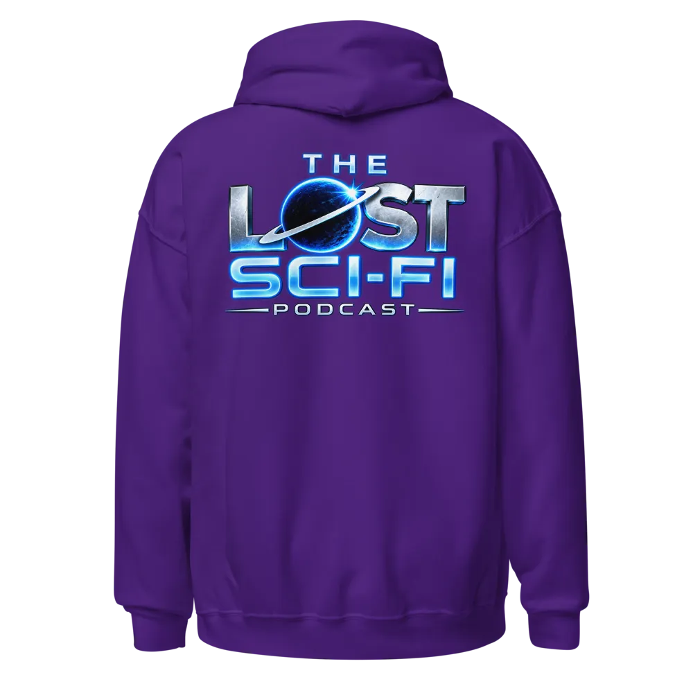 The Lost Sci-Fi Podcast Purple Logo Hoodie thumbnail 2