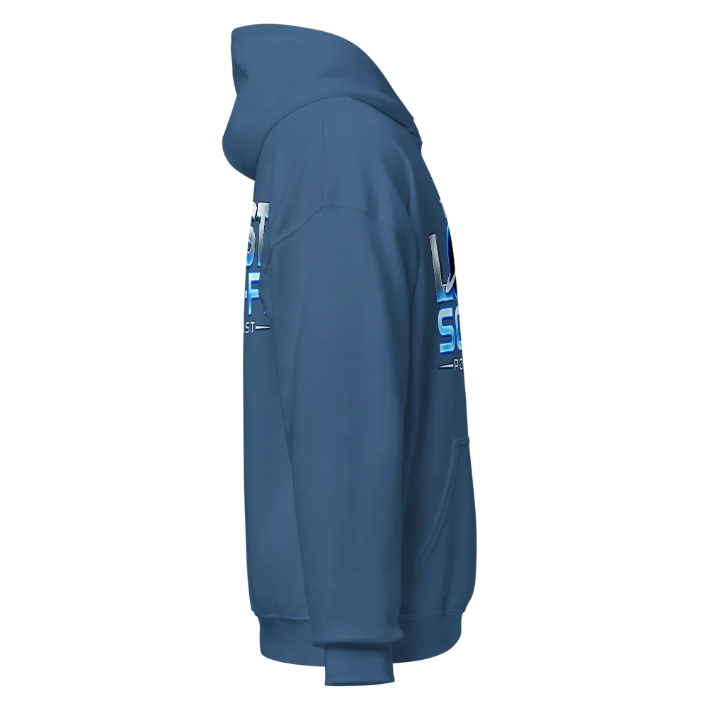 The Lost Sci-Fi Podcast Indigo Blue Logo Hoodie thumbnail 4