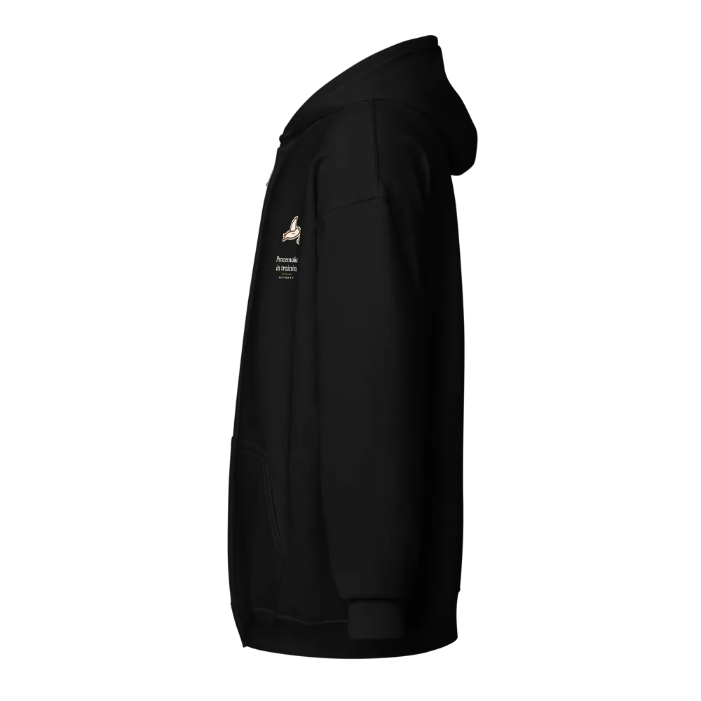 Peacemaker in Training Zip Hoodie (Black) thumbnail 3