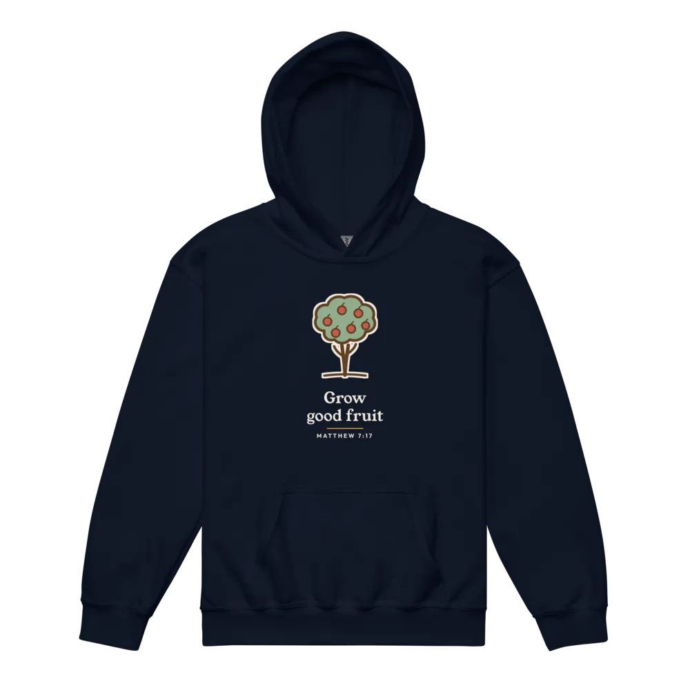 Grow Good Fruit Youth Hoodie (Navy)