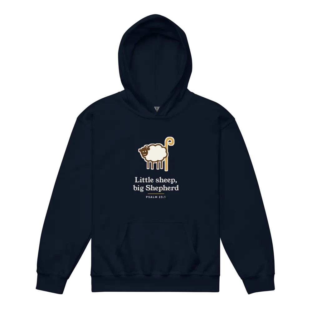 Little Sheep Big Shepherd Youth Hoodie (Navy)