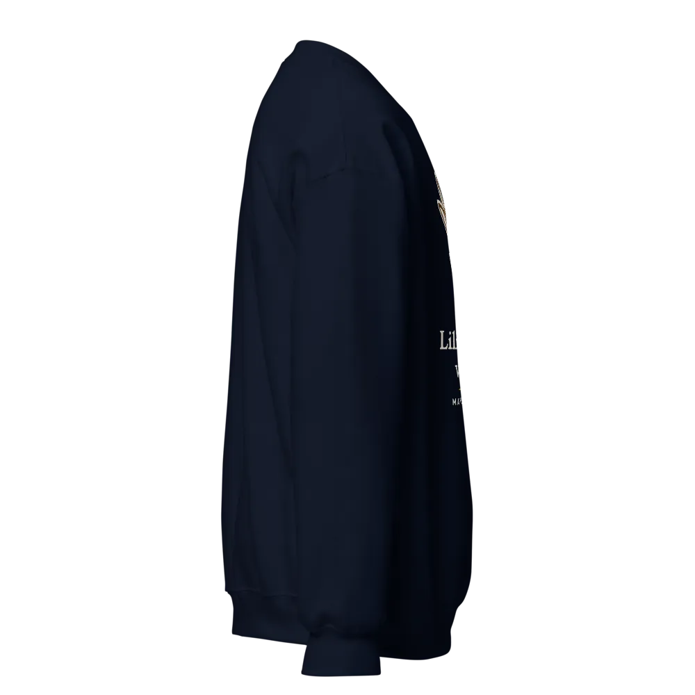 Lilies Don't Worry Sweatshirt (Navy) thumbnail 4