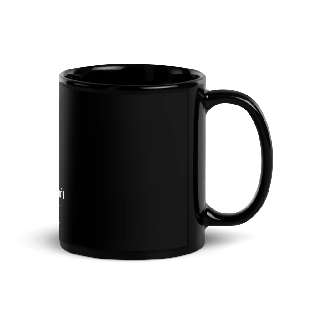 Lilies Don't Worry Mug (Black) thumbnail 3
