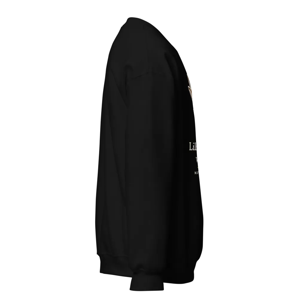 Lilies Don't Worry Sweatshirt (Black) thumbnail 4