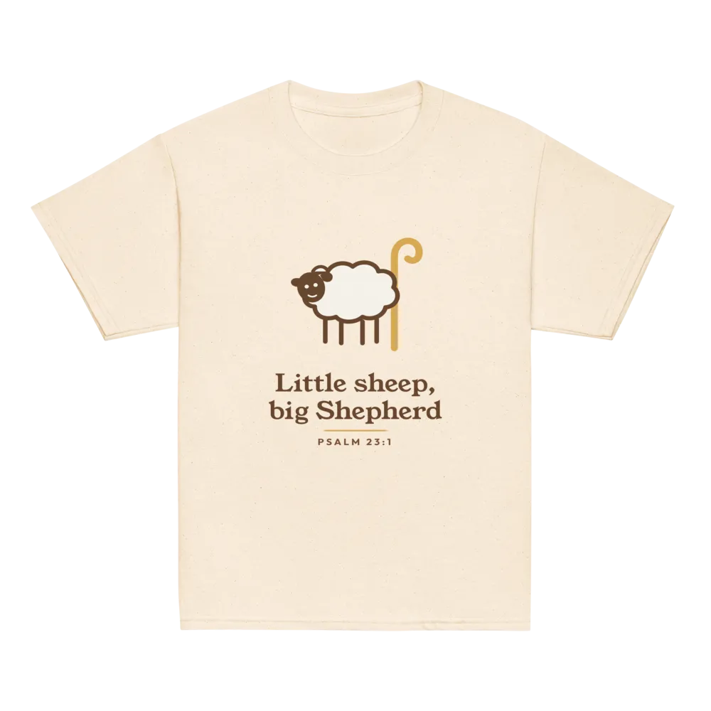 Little Sheep Big Shepherd Kids Tee (Cream)