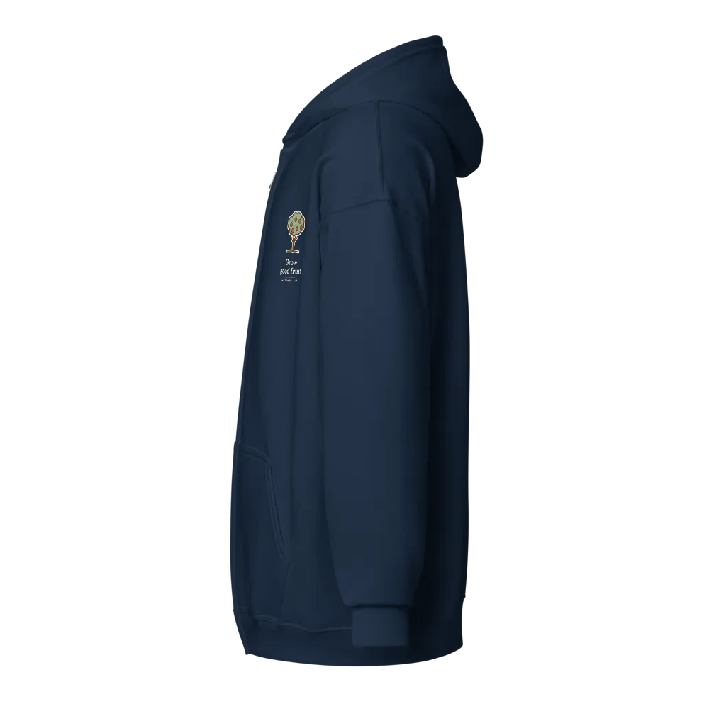 Grow Good Fruit Zip Hoodie (Navy) thumbnail 3