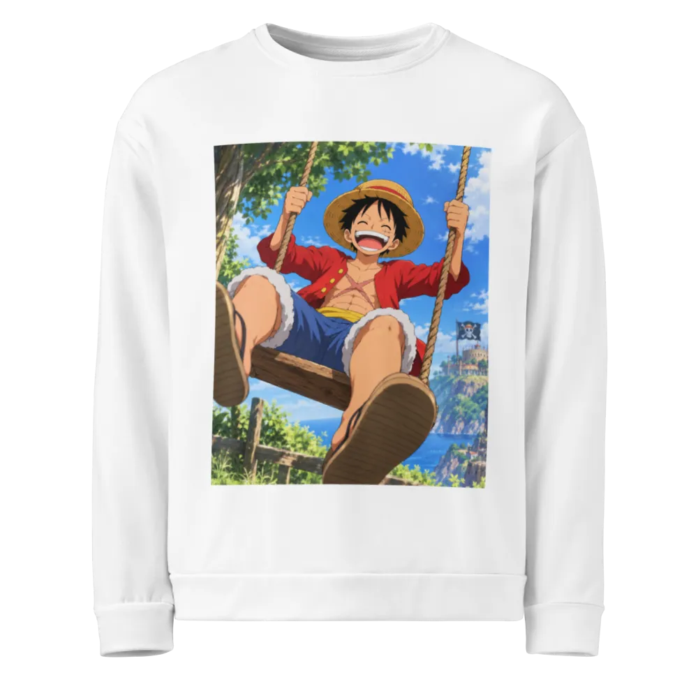 Luffy siting sweat shirt thumbnail 2