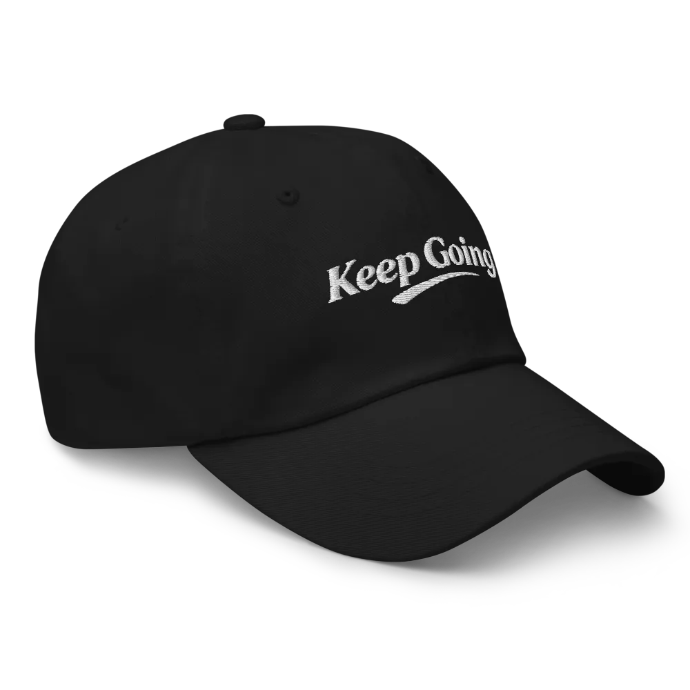 Keep Going — Black Classic Cap thumbnail 4