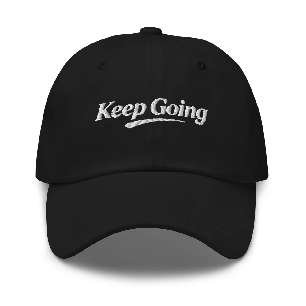 Keep Going — Black Classic Cap thumbnail 2