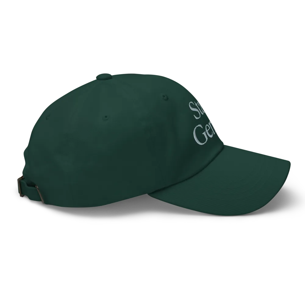 Stay Gentle — Elegant Forest Green Cap  thumbnail 6