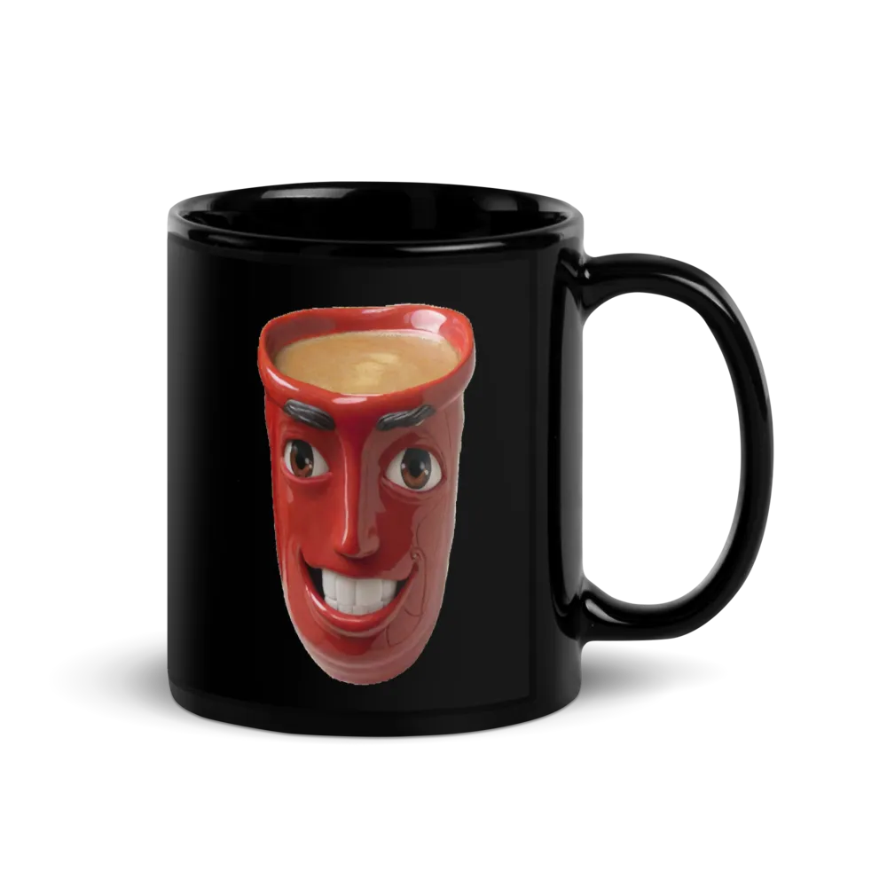 Black Mug Red Cup Of Coffee thumbnail 3